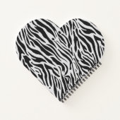 ラグジュアリーパーソナライズされたガールボスゼブラ ノートブック (裏面)