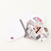 ラグジュアリーパーソナライズされたガールボスゼブラ ノートブック (内部)