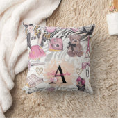 ラグジュアリーパーソナライズされたガールボス クッション (ブランケット)