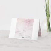 ラグジュアリーパーソナライズされたマーブル シーズンカード (裏面)