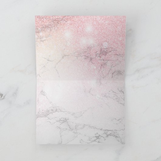 ラグジュアリーパーソナライズされたマーブル シーズンカード (内部)