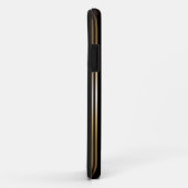 ラグジュアリーパーソナライズされた金ゴールドとブラックミュージックノート Case-Mate iPhoneケース (裏面/右)