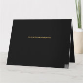 ラグジュアリーパーソナライズされた金ゴールド105番目誕生日 カード (裏面)