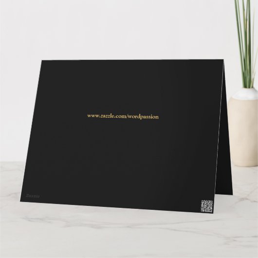 ラグジュアリーパーソナライズされた金ゴールド40歳の誕生日 カード (裏面)