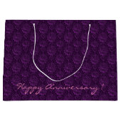 ラグジュアリーパープルフローララージ抱き枕 ラージペーパーバッグ (正面)