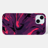 ラグジュアリーパープルブラック六角カラー抽象芸術魔法 Case-Mate iPhoneケース (裏面 (横))