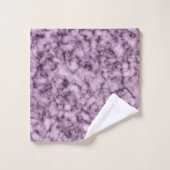 ラグジュアリーパープルマーブルモノグラムの バスタオルセット (ウォッシュタオル)