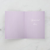 ラグジュアリーパープルリエレガントボンサンキューカード サンキューカード (内部)