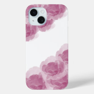 ラグジュアリーパープルワイン魔法バラカラー抽象芸術アート iPhone 15ケース