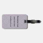 ラグジュアリーパープル壁紙 ラゲッジタグ (裏面横)