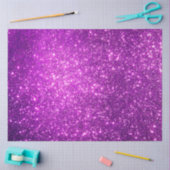 ラグジュアリーパープル金ゴールドグリッター 薄葉紙 (クラフト)