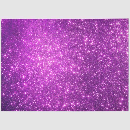 ラグジュアリーパープル金ゴールドグリッター 薄葉紙 (正面)