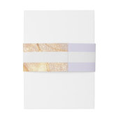 ラグジュアリーパープル&ゴールデン抽象芸術 招待状ベリーバンド (裏面例)