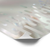 ラグジュアリーパールアンドアバロンプードル ポスター (コーナー)