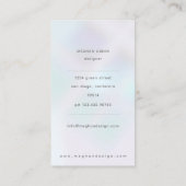 ラグジュアリーパールゴールデンバンブービジネスカード 名刺 (裏面)