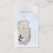 ラグジュアリーパールゴールデンバンブービジネスカード 名刺 (正面)