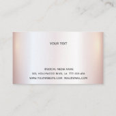 ラグジュアリーパールバラ金ゴールドアガートネイルサロン 名刺 (裏面)