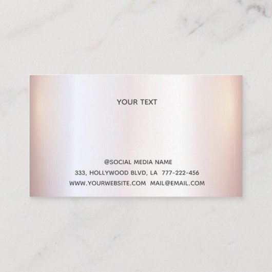 ラグジュアリーパールバラ金ゴールドアガートネイルサロン 名刺 (裏面)