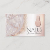 ラグジュアリーパールバラ金ゴールドアガートネイルサロン 名刺 (正面)