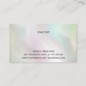 ラグジュアリーパール金ゴールドパティナドリップネイルサロン 名刺 (裏面)