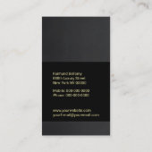 ラグジュアリービジネスカード 名刺 (裏面)