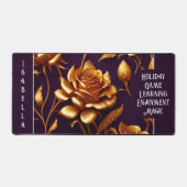 ラグジュアリービッグ金ゴールドバラモダンコレクション デスクマット (正面)