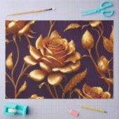 ラグジュアリービッグ金ゴールドバラモダンコレクション 薄葉紙 (クラフト)