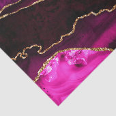 ラグジュアリーピンクと金ゴールドグリッターアゲートハッピーバースデー 薄葉紙 (詳細)