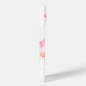 ラグジュアリーピンクの花フローラ水彩抽象芸術アート Case-Mate iPhoneケース (裏面 / 右)