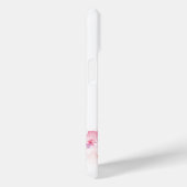 ラグジュアリーピンクの花フローラ水彩抽象芸術アート Case-Mate iPhoneケース (裏面 / 右)