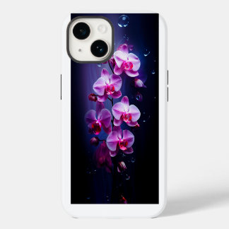 ラグジュアリーピンクオーキッドフラワーズ iPhone 14ケース