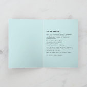 ラグジュアリーピンクヒョウ優雅さ 招待状 (内部)