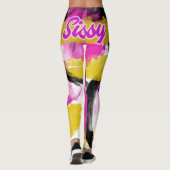 ラグジュアリーピンクビンボシシーレギンス レギンス (裏面)