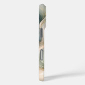 ラグジュアリーピンクフローラと夢のような大理石パターン Case-Mate iPhoneケース (裏面 / 右)