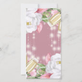 ラグジュアリーピンクフローラ30歳の誕生日 サンキューカード (裏面)