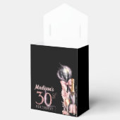 ラグジュアリーピンクブラックシャンパン30th Birthday フェイバーボックス (オープン)