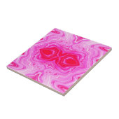 ラグジュアリーピンクマーブルウォールデコール | シックな大理石効果 タイル (側面)