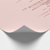 ラグジュアリーピンクローズ金ゴールドスパークリーグリッターフリンジ ラッピングペーパー (角)