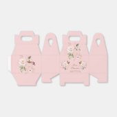 ラグジュアリーピンク赤面金ゴールドフローラガールバプテスマ フェイバーボックス (折り畳みなし)