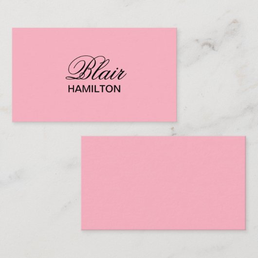 ラグジュアリーピンク 名刺 (正面/裏面)