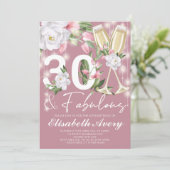 ラグジュアリーファブラスフローラ30th誕生日パーティー 招待状 (スタンド正面)