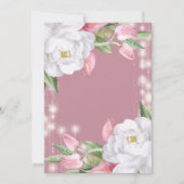 ラグジュアリーファブラスフローラ30th誕生日パーティー 招待状 (裏面)