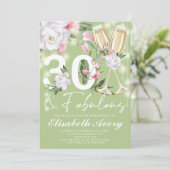 ラグジュアリーファブラスフローラ30th誕生日パーティー 招待状 (スタンド正面)