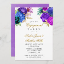 ラグジュアリーフィエスタピーコックグリッター婚約パーティ