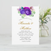 ラグジュアリーフィエスタピーコックグリッター結婚式招待状 (スタンド正面)