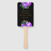 ラグジュアリーフィエスタピーコック結婚金ゴールドズサンキューユー ハンドファン (裏面)