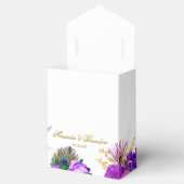 ラグジュアリーフィエスタピーコック結婚金ゴールド フェイバーボックス (オープン)