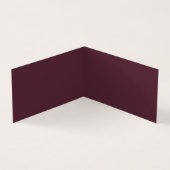 ラグジュアリーフェイクグラディエントバイオレットとブルゴーニュ2枚の写真 名刺 (内部)