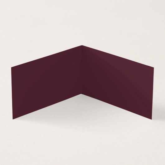 ラグジュアリーフェイクグラディエントバイオレットとブルゴーニュ2枚の写真 名刺 (内部)