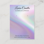 ラグジュアリーフェイクピアセントイヤリングディスプレイカード 名刺 (正面)